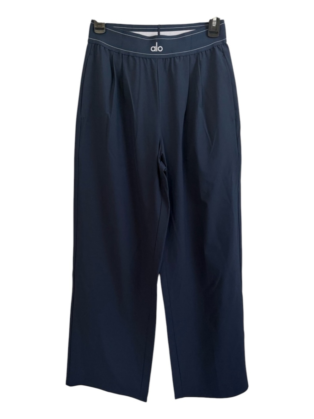 ALO Yoga Suit Up Trouser cool-girl silhouette Lightweight Navy XXS - Picture 4 of 8